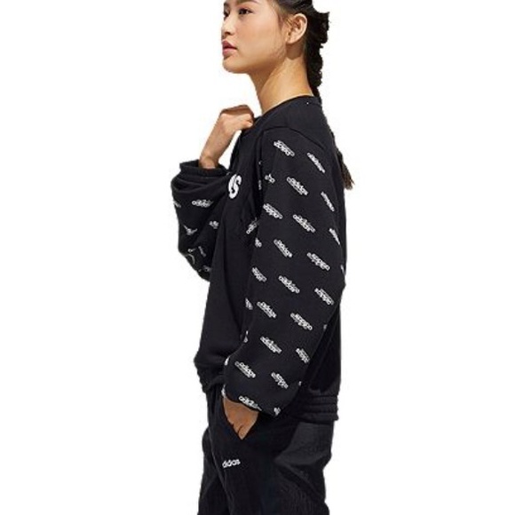 Adidas Long sleeve Sweatshirt Black - Picture 4 of 4